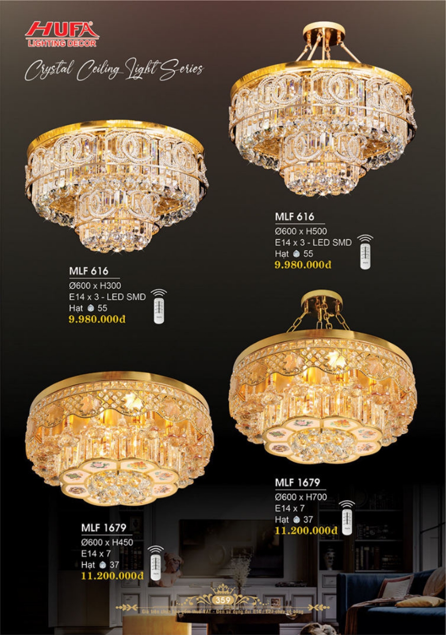 Bảng giá đèn trang trí HUFA